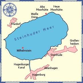 Karte vom Steinhuder Meer
